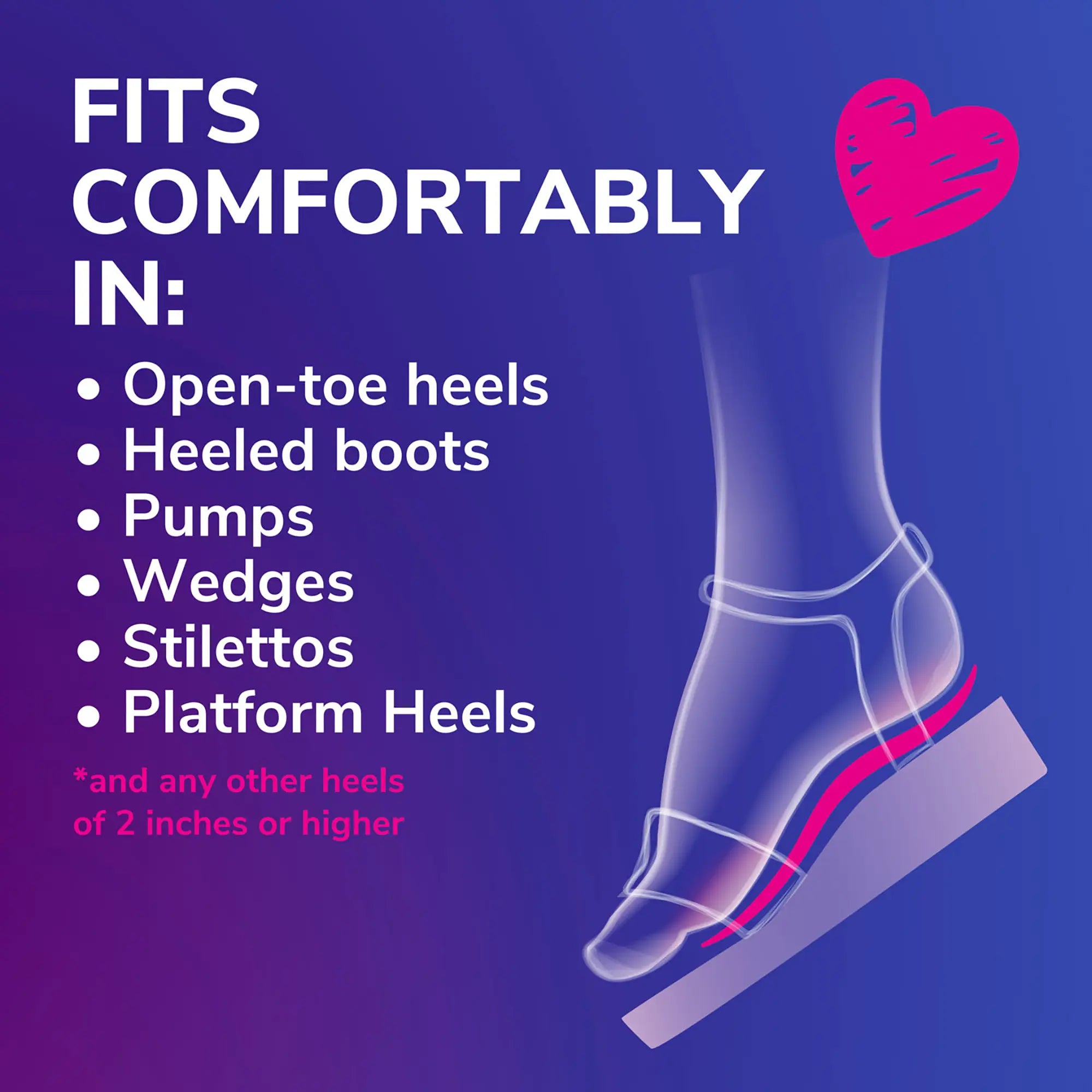 Love Your HEELS & WEDGES 3/4 Length Insoles - Image 3