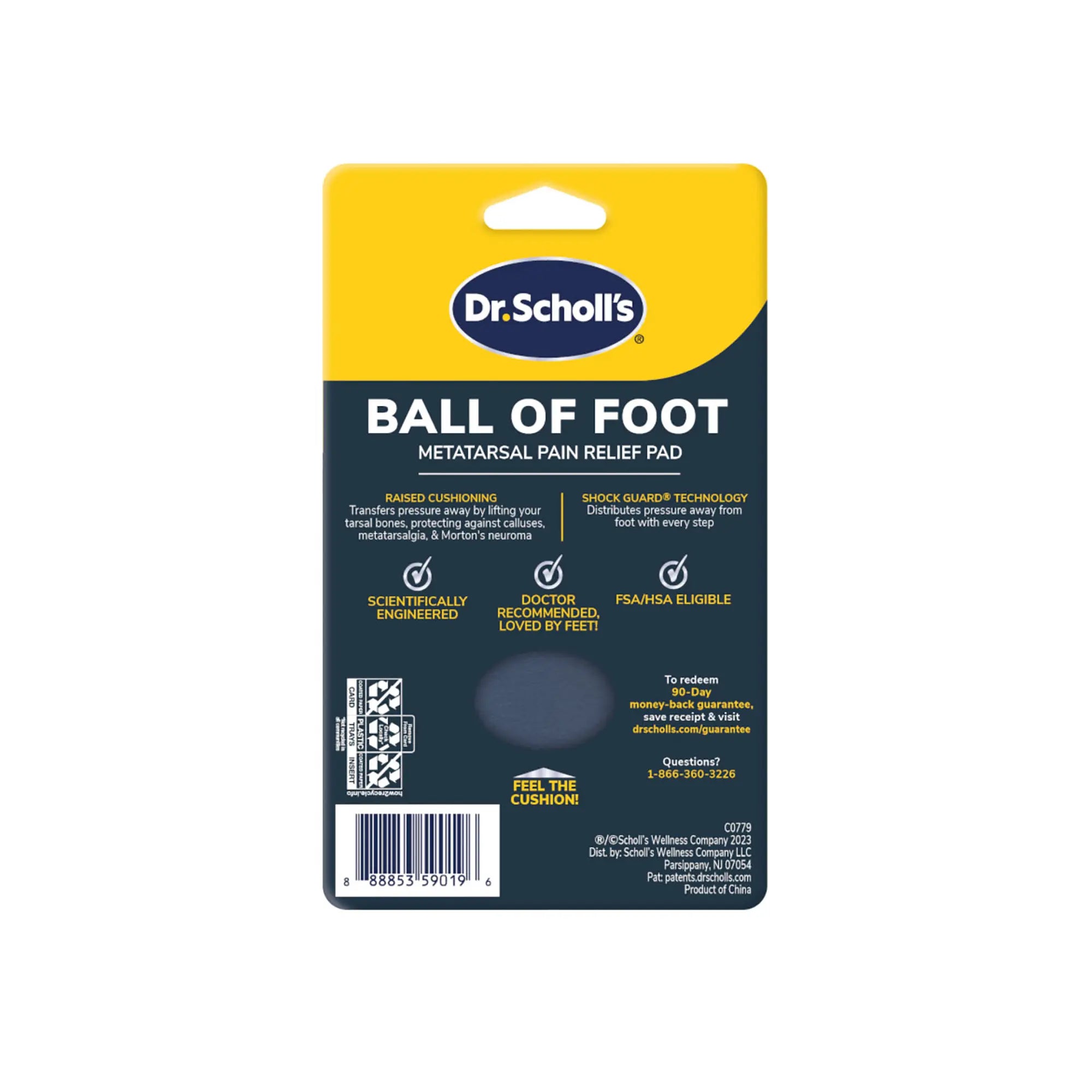 Ball of Foot Metatarsal Pain Relief Pad (3 Pack) - Image 10