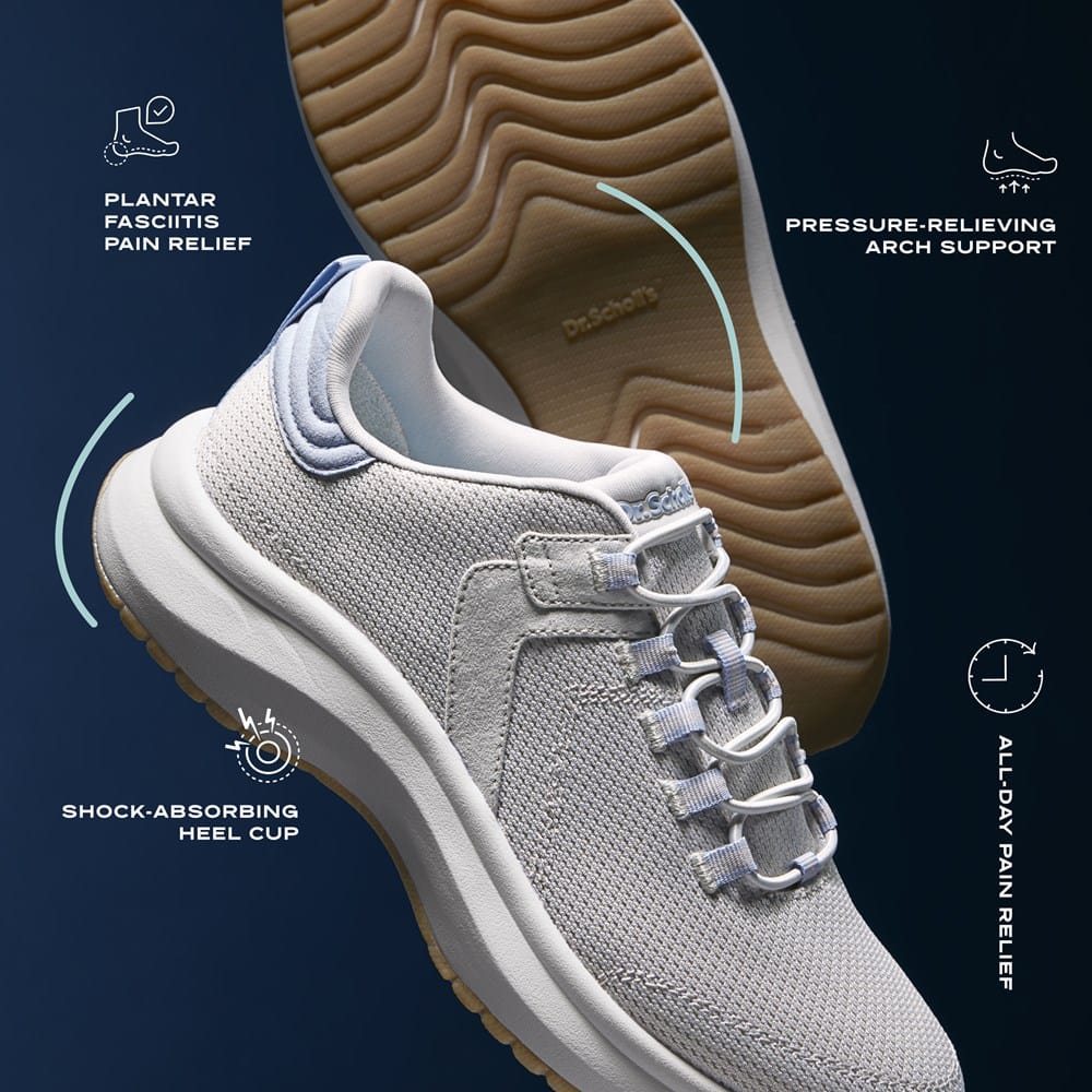 Women's Feel at Ease Plantar Fasciitis Slip On Sneaker - Image 9